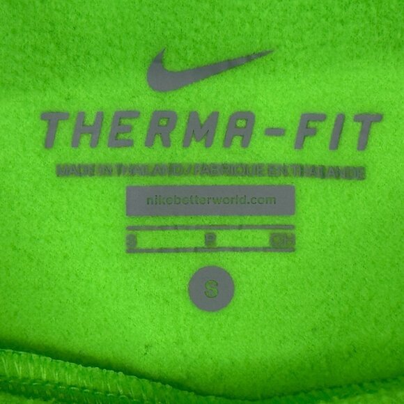 Nike Therma Fit Hoodie Womens Small S Neon Green Running Athletic 685459-380 - Picture 2 of 12